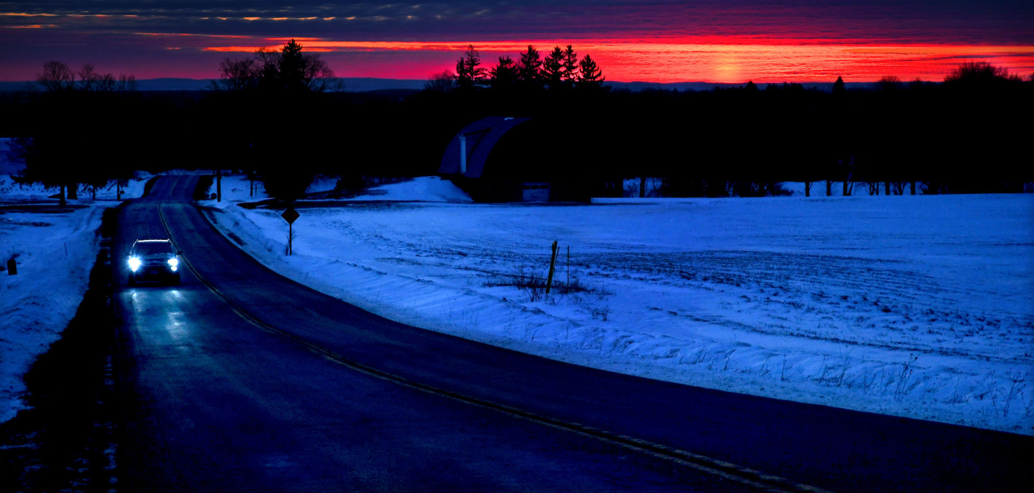 Scenic sunset